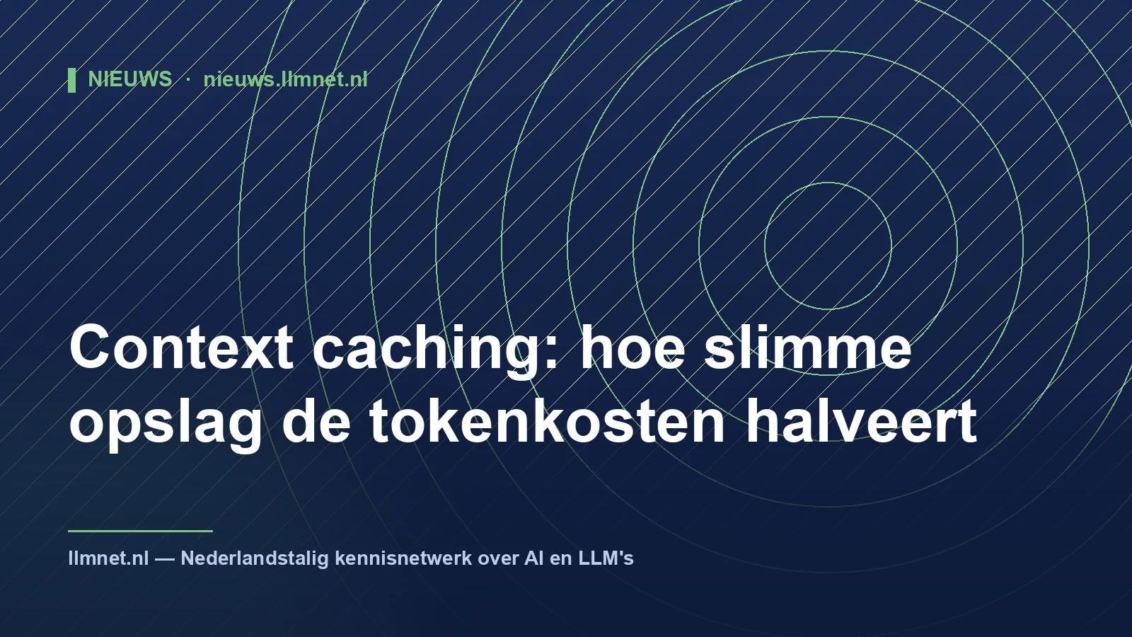 Illustratie: Context caching: slimme opslag halveert tokenkosten
