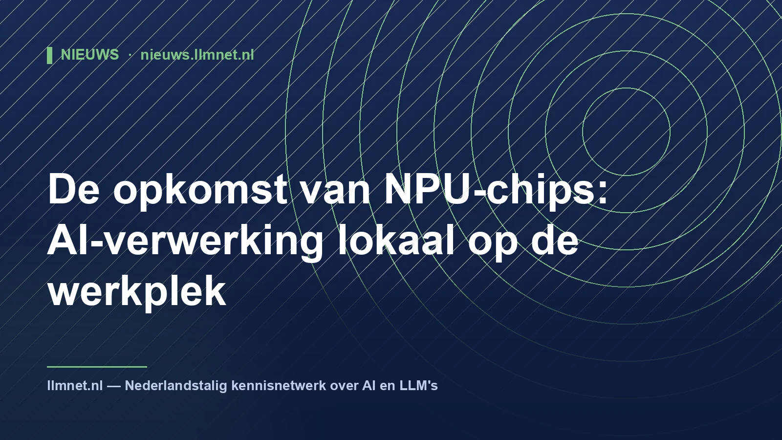 Illustratie: NPU-chips op de werkplek: lokale AI-rekenkracht