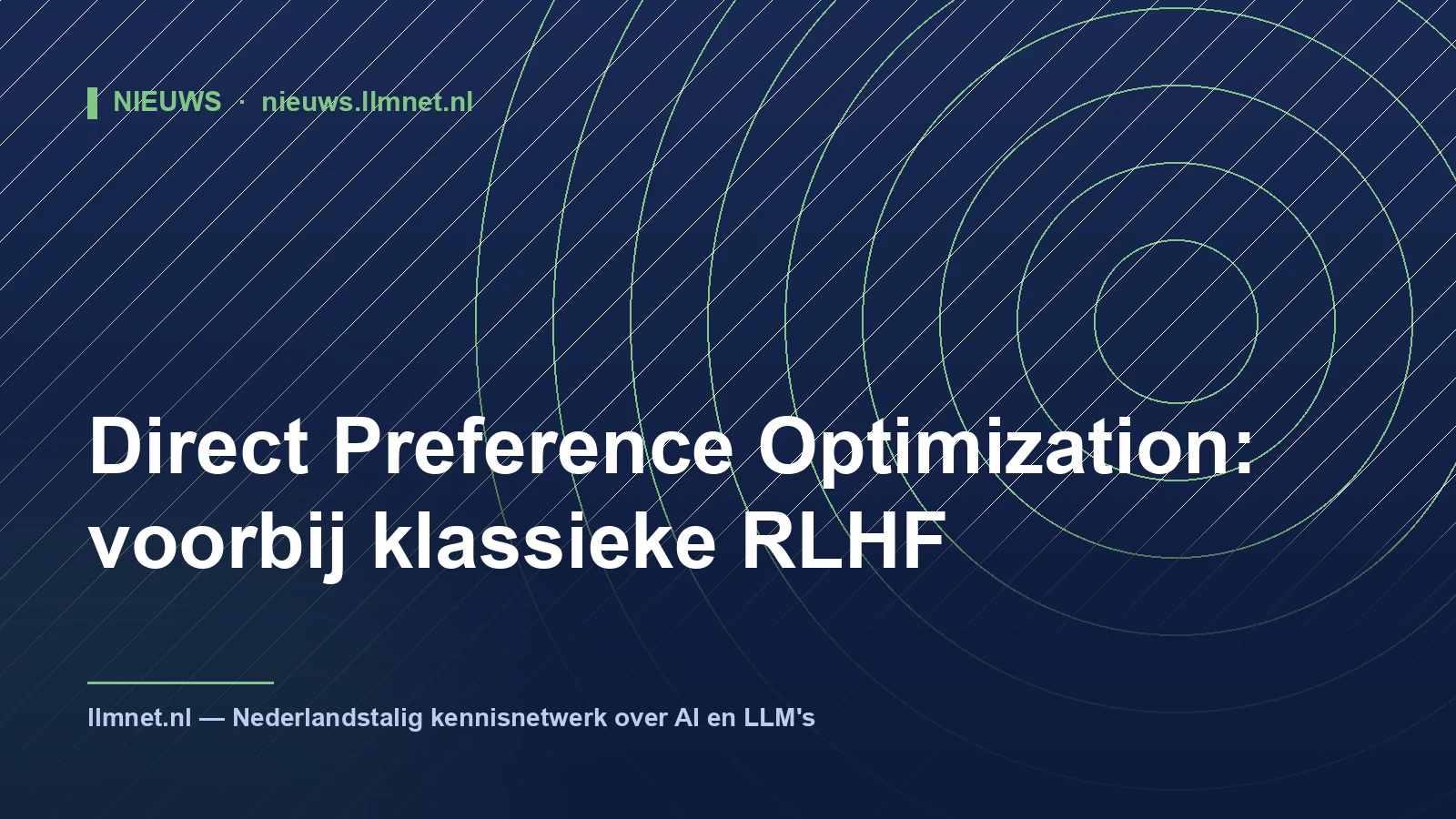 Illustratie: Direct Preference Optimization: voorbij klassieke RLHF