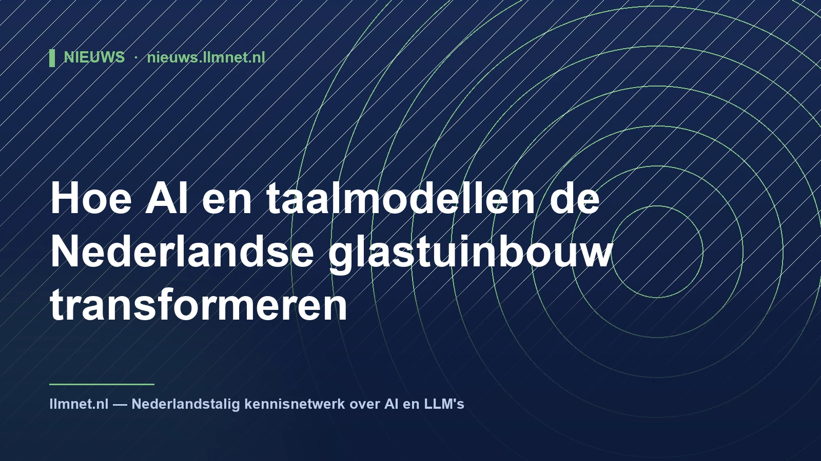 AI en taalmodellen in de Nederlandse glastuinbouw