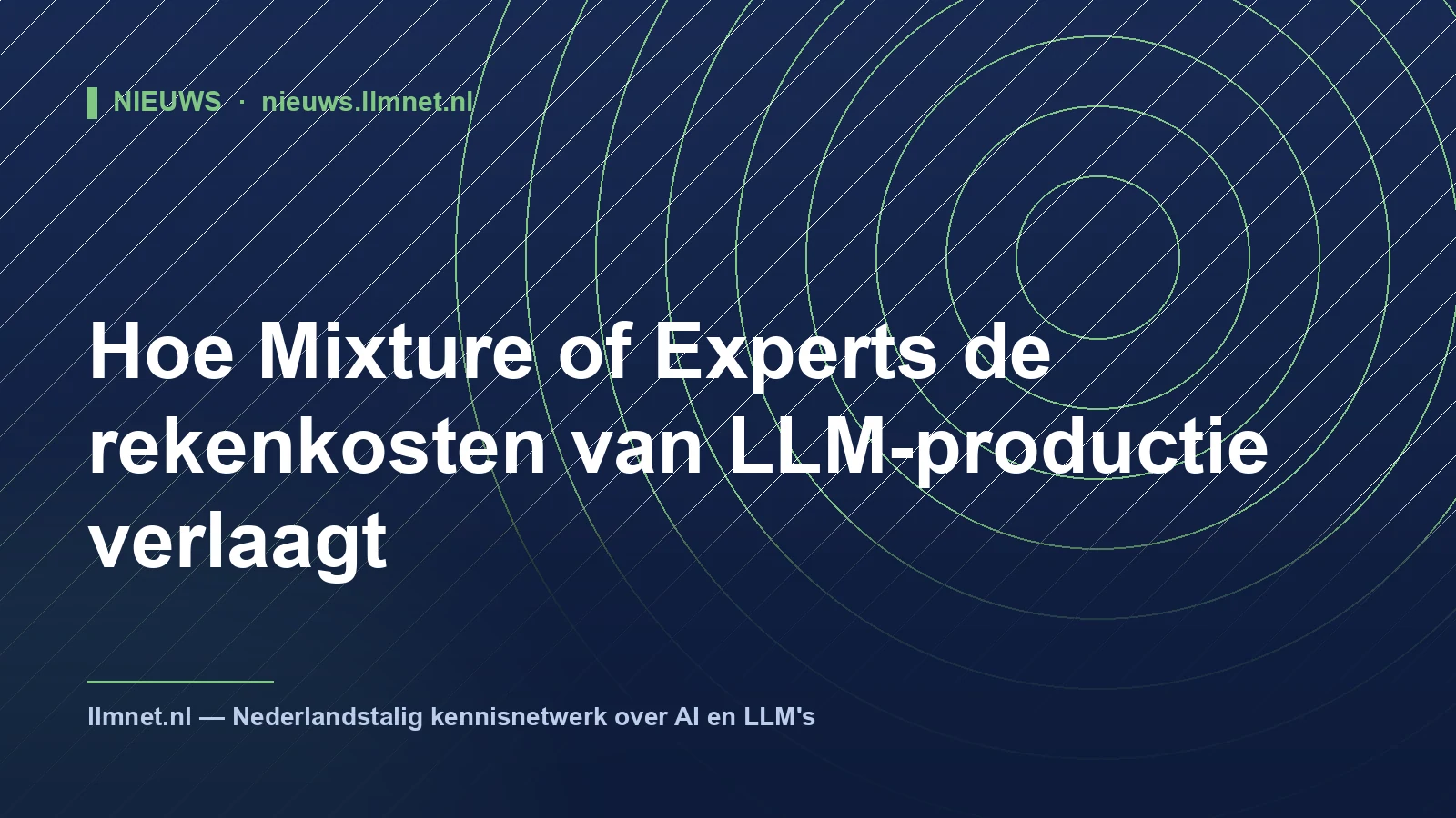 Hoe Mixture of Experts LLM-productiekosten verlaagt