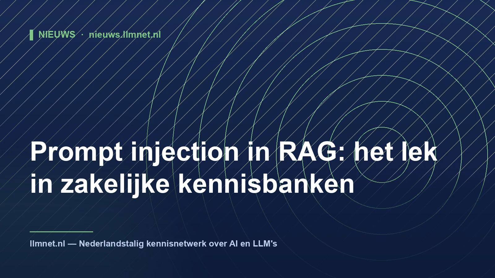 Illustratie: Prompt injection in RAG: lek in zakelijke kennisbanken