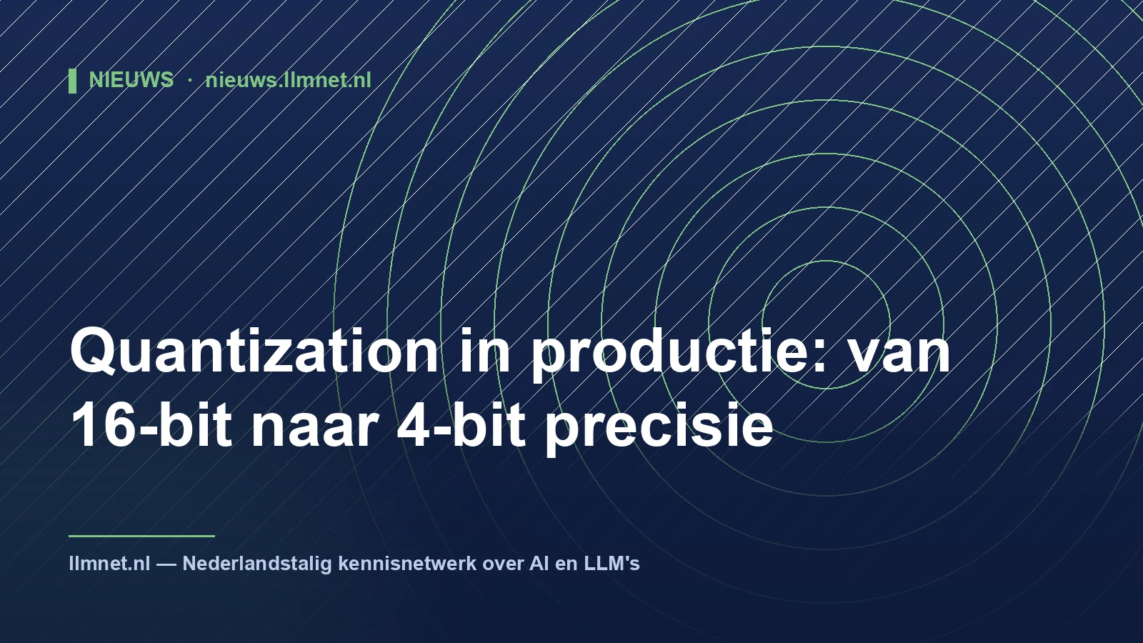 Quantization in production: from 16-bit to 4-bit precision