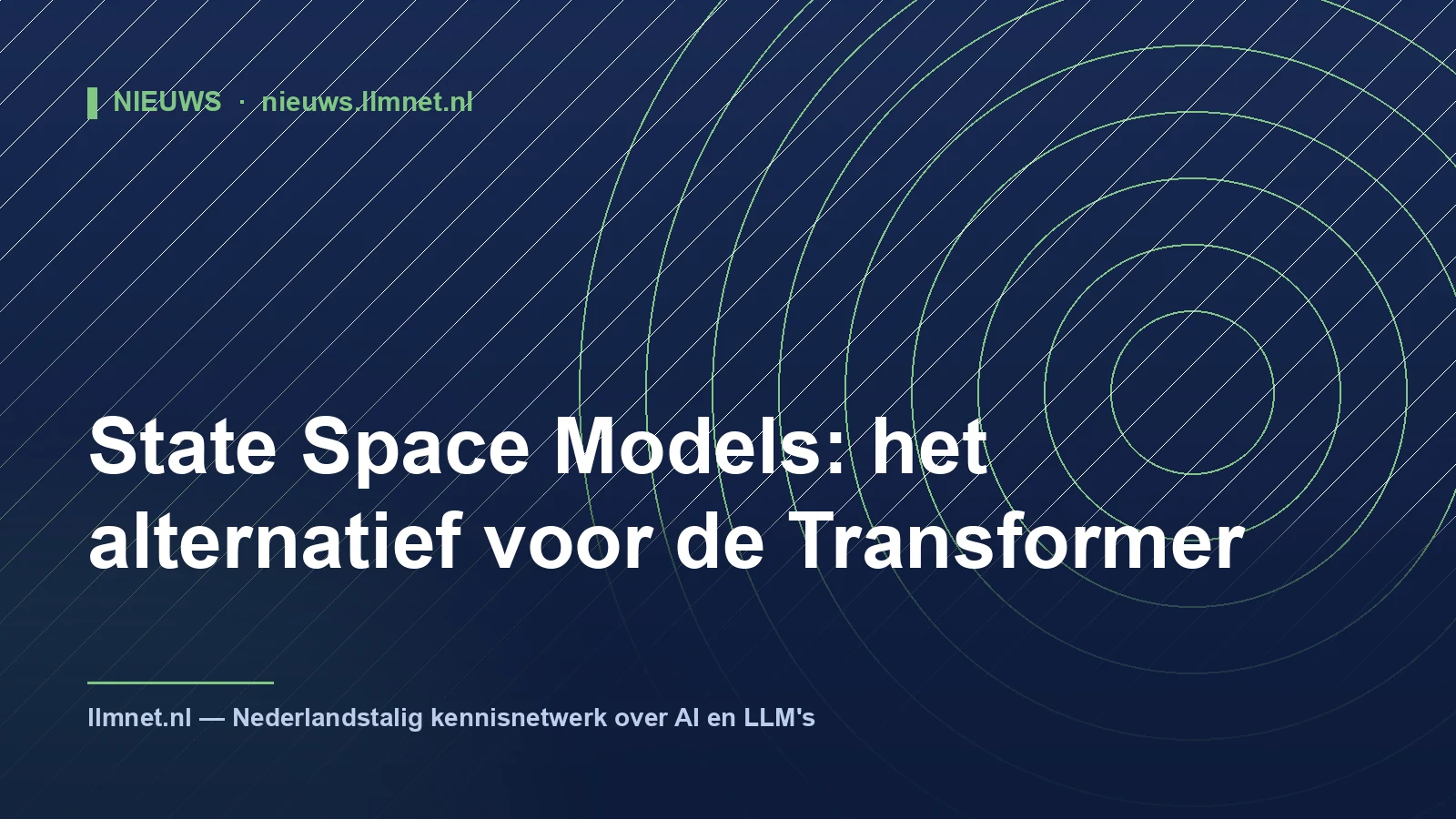 State Space Models: alternatief voor Transformers
