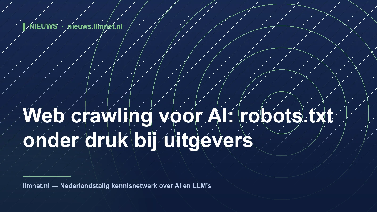 Web crawling voor AI: robots.txt onder druk bij uitgevers